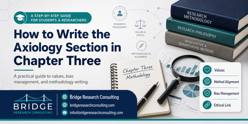 Bridge Research Consulting | How to Write Axiology in Chapter 3