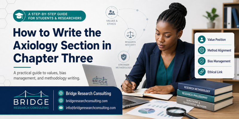 Bridge Research Consulting | How to Write Axiology in Chapter 3